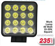 Elpar Work Lamp 48 Watt 10-30V Square ELP.LEDPD48WSQ-Each