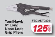 TomiHawk 6" Long Nose Lock Grip Pliers FED.AKT28361