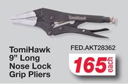 TomiHawk 9" Long Nose Lock Grip Pliers FED.AKT28362