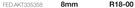 TomiHawk 3/8" Dr, 12Pt Deep Sockets FED.AKT335358-8mm