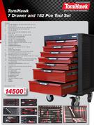 TomiHawk 7 Drawer And 182 Pce Tool Set FED.AKT47116-Per Set
