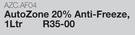 Auto Zone 20% Anti-Freeze AZC.AF04-1Ltr