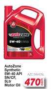 Auto Zone Synthetic 5W-40 API SN/CF Motor Oil- AZC.5W405L-5Ltr 