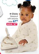 Clicks Sleepsuit With Beanie