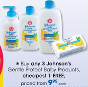 Johnson's Gentle Protect Baby Products-Each