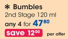 Bumbles 2nd Stage-4 x 120ml