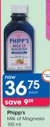 Phipp's Milk Of Magnesia-100ml 