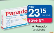 Panado 12 Meltabs-Per Pack