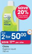 Clicks Hygiene Liquid-2 x 750ml