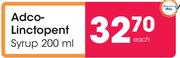 Adco Linctopent Syrup-200ml Each