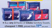 Clicks Sanitary Towels-Each