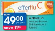 Efferflu C Immune Booster 20 Effervescent Tablets-Per Pack