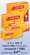 Cal-C-Vita Products-Per Pack