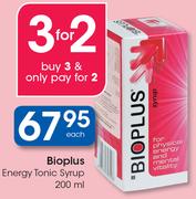 Bioplus Energy Tonic Syrup-200ml
