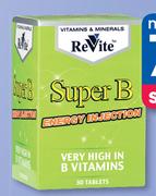 Revite Super B 10 Effervescent Tablets-Per Pack