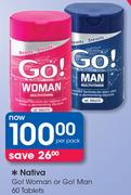 Nativa Go! Woman Or Go! Man-60 Tablets Per Pack