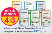 Clicks Essentials Products-Per Pack