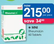 MNI RheumaLin-60 Tablets Per Pack