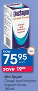 Linctagon Cough And Infection Support Syrup-150ml