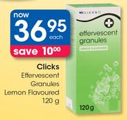 Clicks Effervescent Granules Lemon Flavoured-120g