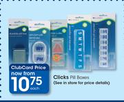 Clicks Pill Boxes-Each