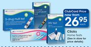 Clicks Home Tests-Each