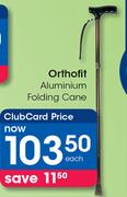 Orthofit Aluminium Folding Cane-Each