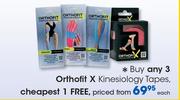 Orthofit X Kinesiology Tapes-Each