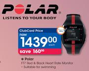 Polar FT7 Red & Black Heart Rate Monitor