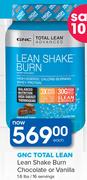 GNC Total Lean Lean Shake Burn Chocolate Or vanilla-1.6lbs/16 Servings