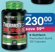 Nutritech ThermoTech Burn8 120 Capsules-Per Pack