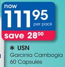 USN Garcinia Cambogia 60 Capsules-Per Pack