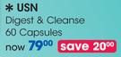 USN Digest & Cleanse 60 Capsules