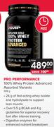 GNC Pro Performance 100% Whey Protein Advanced Assorted Variants-908g