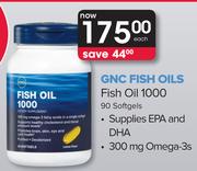 GNC Fish Oils Fish Oil 1000 90 Softgels-Each
