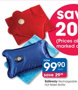 Safeway Rechargeable Hot Water Bottle-Each