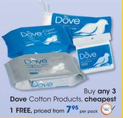 Dove Cotton Products-Per Pack