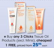 Clicks Tissue Oil Products (Excl. Minis)-Each