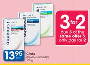 Clicks Aqueous Soap Bar-100g Each