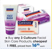 Cuticura Facial Skin Care Products-Each