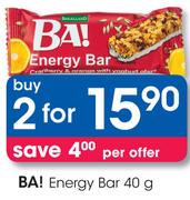 Ba! Energy Bar-2x40g