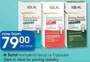 Solal Immufend Syrup Or Capsules-Per Pack