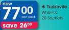Turbovite Whiz-Fizz 20 Sachets-Per Pack