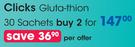 Clicks Gluta-Thion-2x30 Sachets