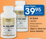 Solal Health Prescriptions Products-Per Pack