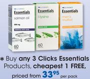 Clicks Essentials Products-Per Pack