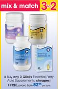Clicks Essential Fatty Acid Supplements-Per Pack