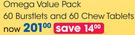 Brain Child Omega Value Pack 60 Burstlets And 60 Chew Tablets-Per Pack