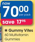 Gummy Vites 60 Multivitamin Gummies-Per Pack
