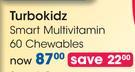 Turbokidz Smart Multivitamin 60 Chewables-Per Pack